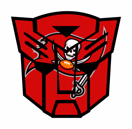 Autobots Tampa Bay Buccaneers logo iron on paper